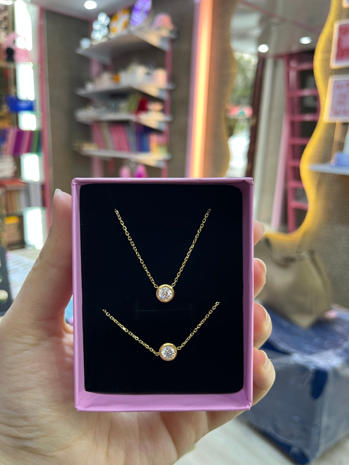 Ensemble Collier & Gourmette Minimaliste – Pierre Brillante