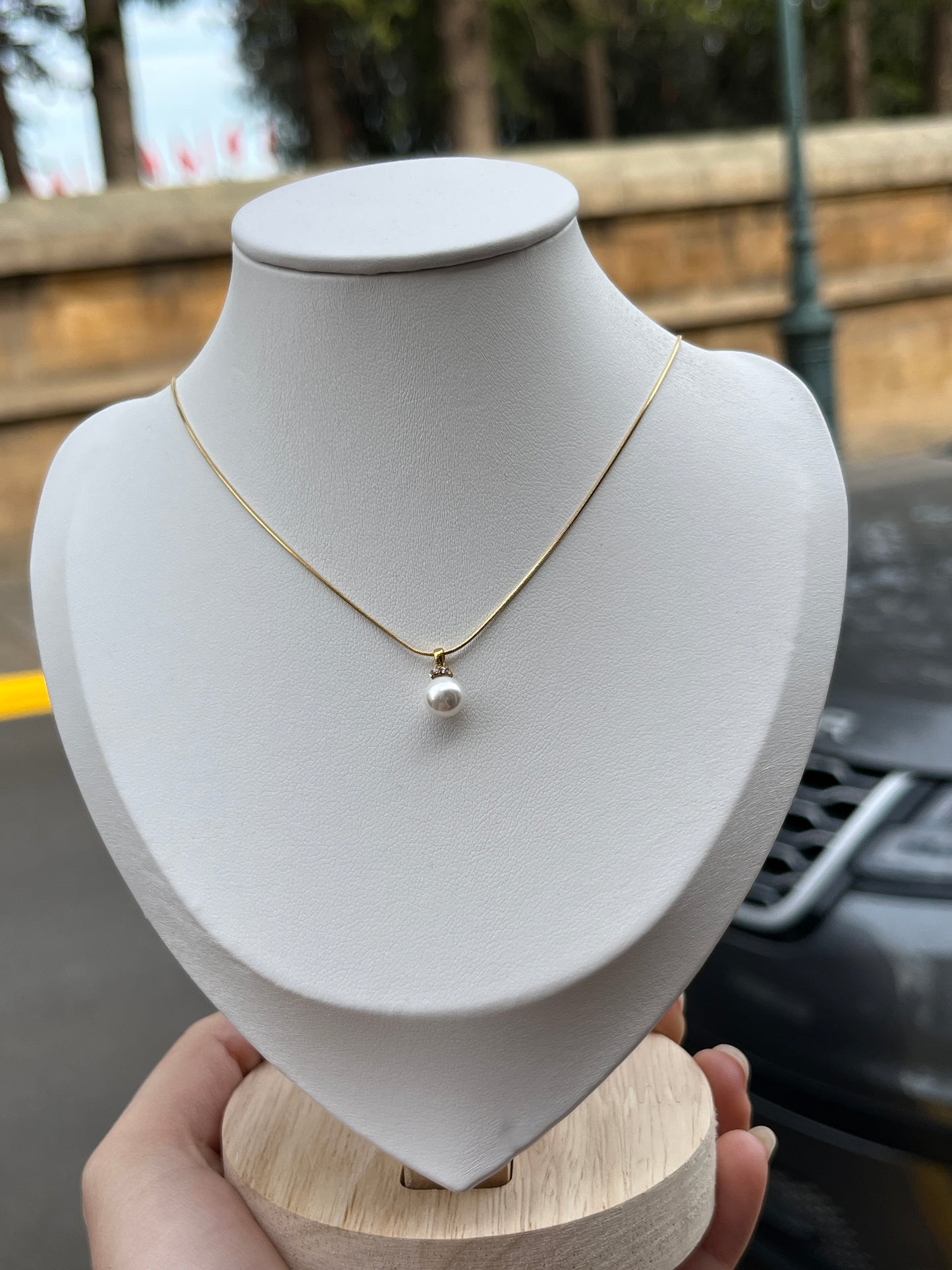 Collier Perle Élégance – Doré